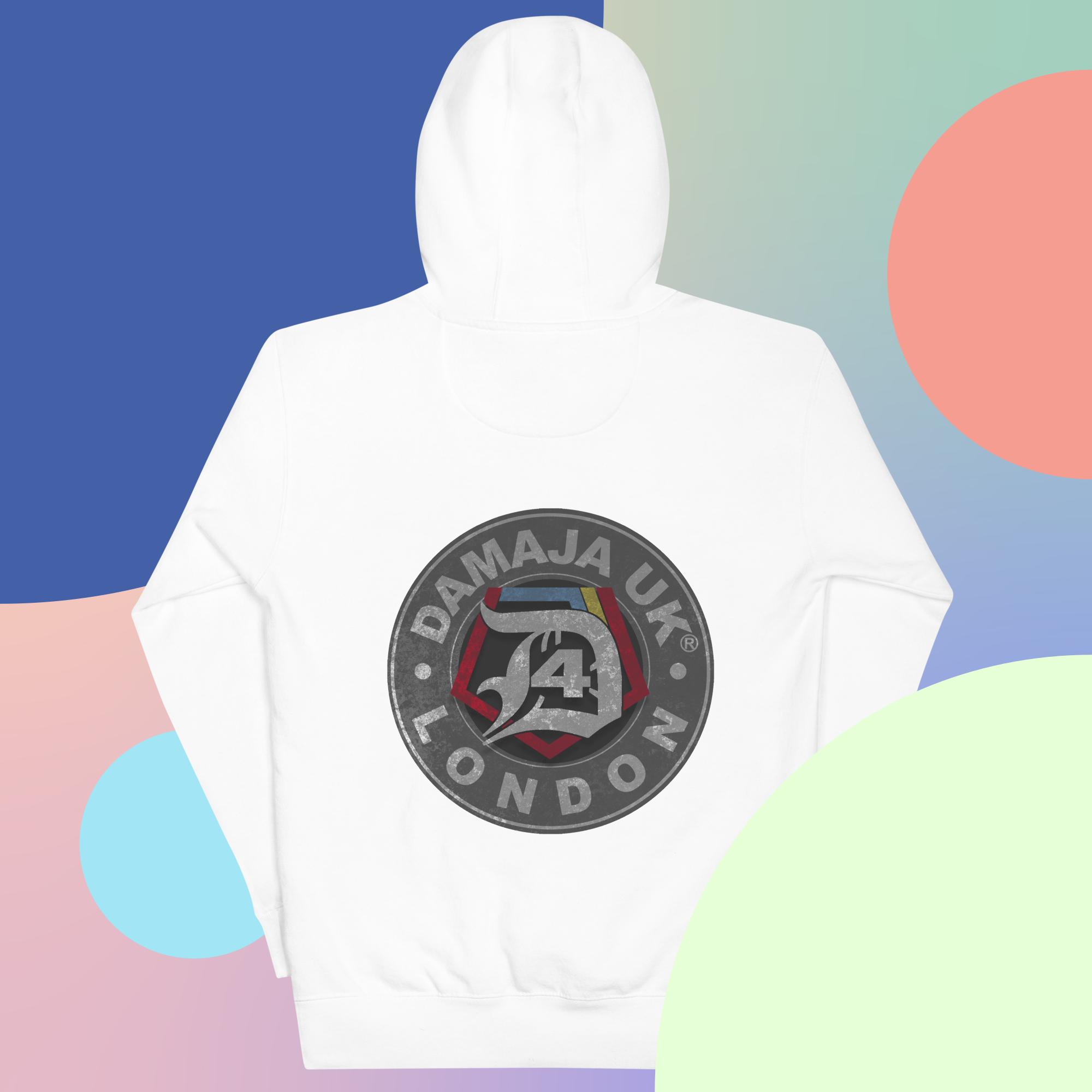 White logo hoodie