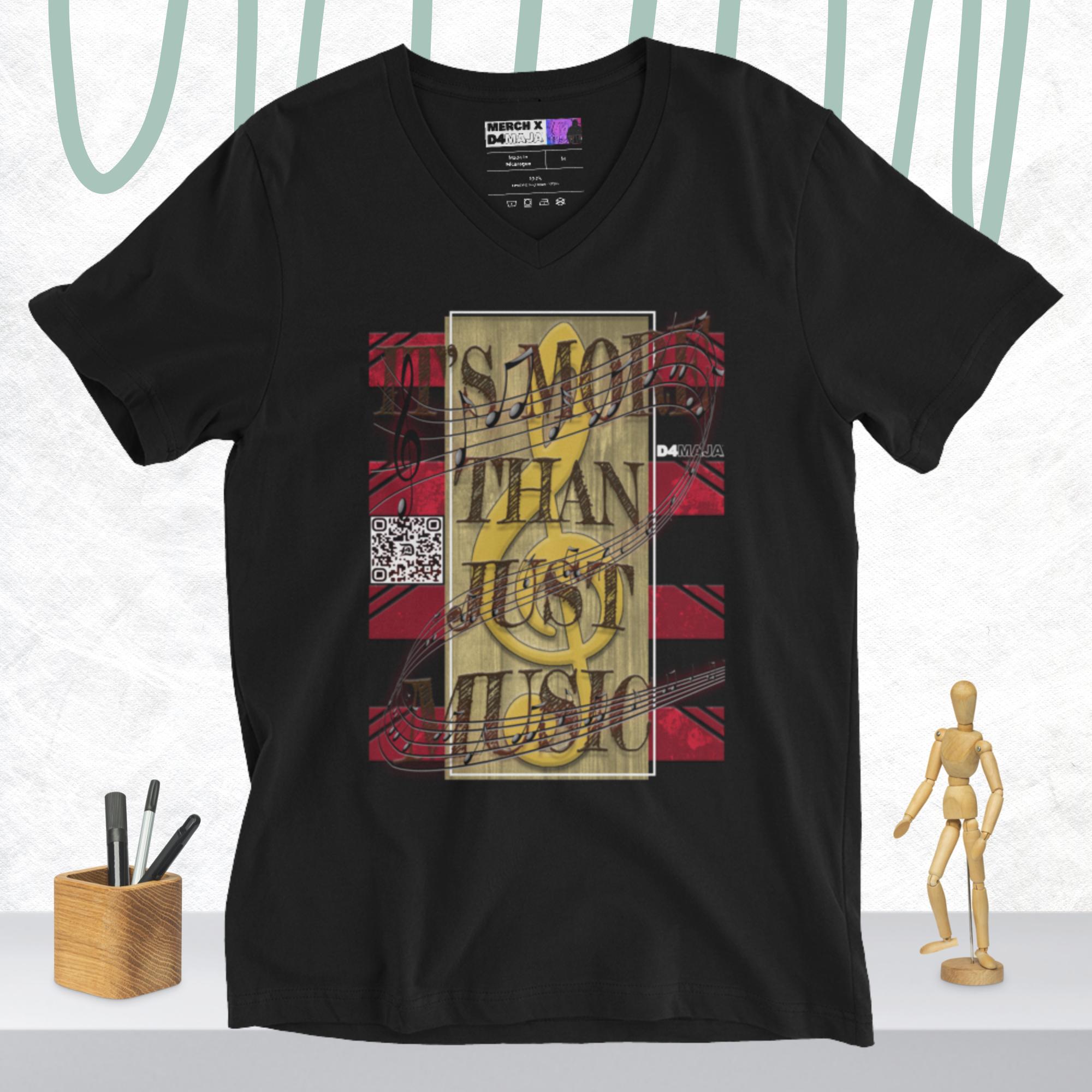 More Than Just The Music logo styled t-shirt