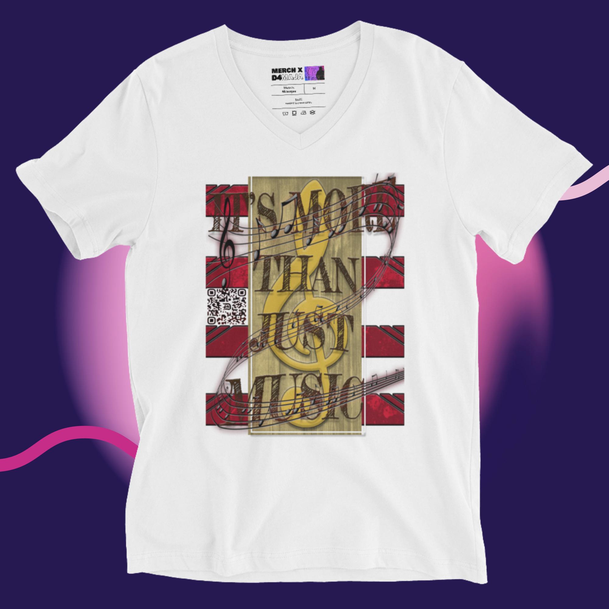 More Than Just The Music logo styled t-shirt